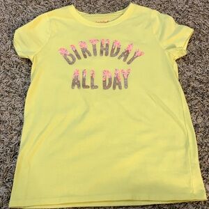 BIRTHDAY ALL DAY - Girls size 7/8 short sleeve